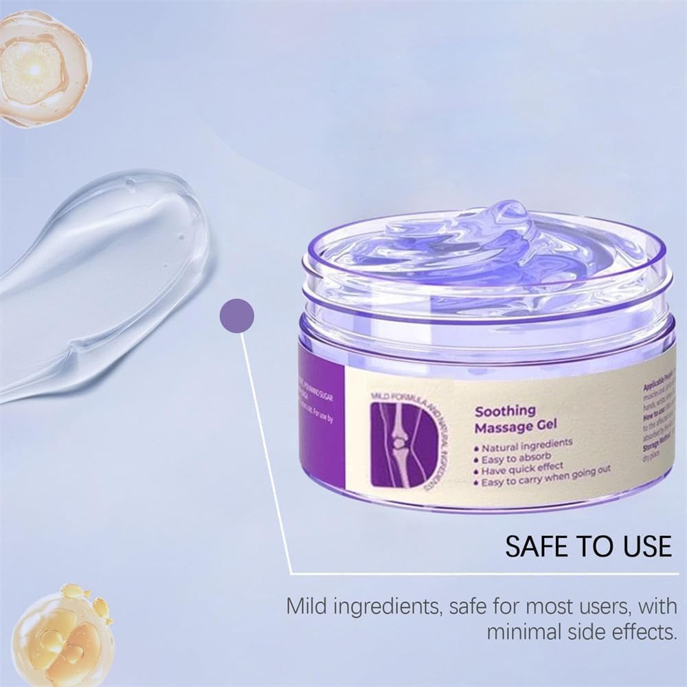 MYSQIHO gel being applied to knee demonstrating easy massage absorption