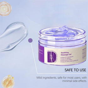 MYSQIHO gel being applied to knee demonstrating easy massage absorption