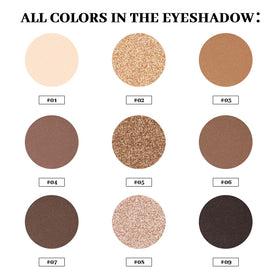 MYSTER ROSEY open palette with mirror, convenient for touch-ups and travel