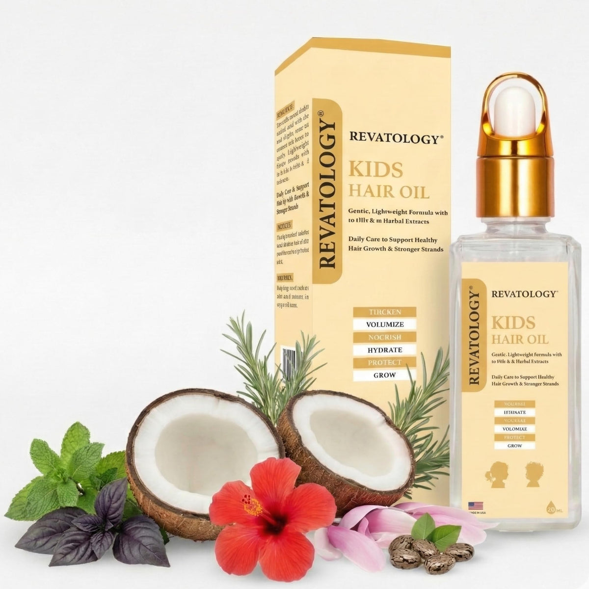 Mystique Abundance REVATOLOGY front packaging showing product benefit