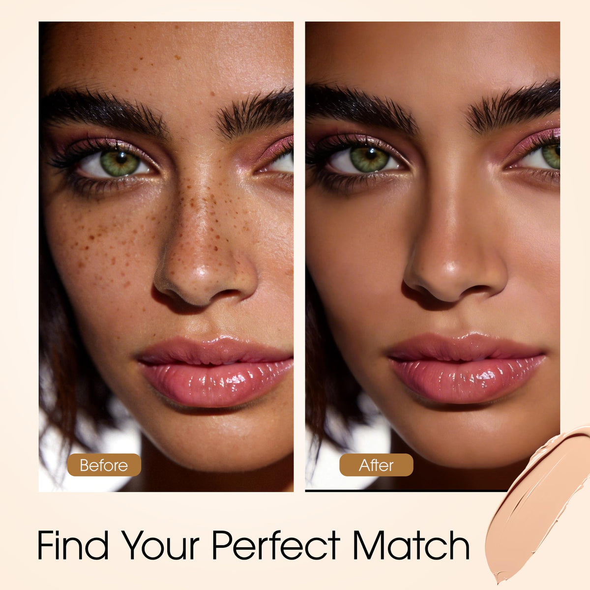 MyTend applying under eye demonstrating coverage and brightening effect