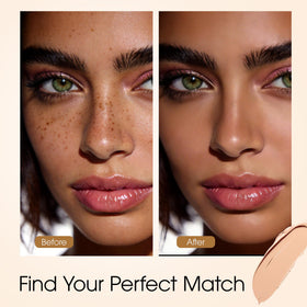 MyTend applying under eye demonstrating coverage and brightening effect