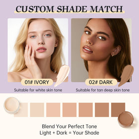 MyTend clear blending bottle filled with mixed shade for consistent touch-ups