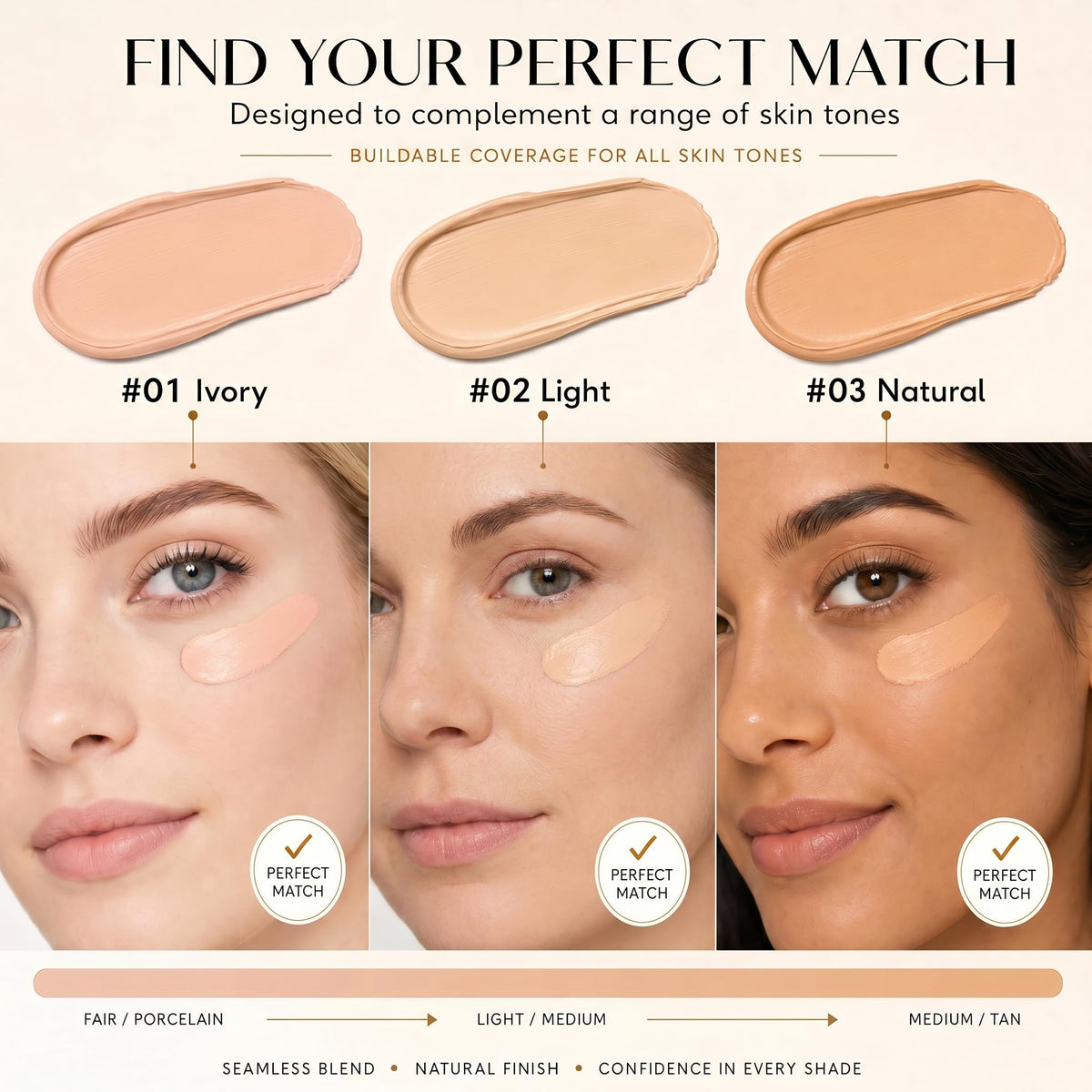 MyTend before and after comparison revealing concealed dark circles