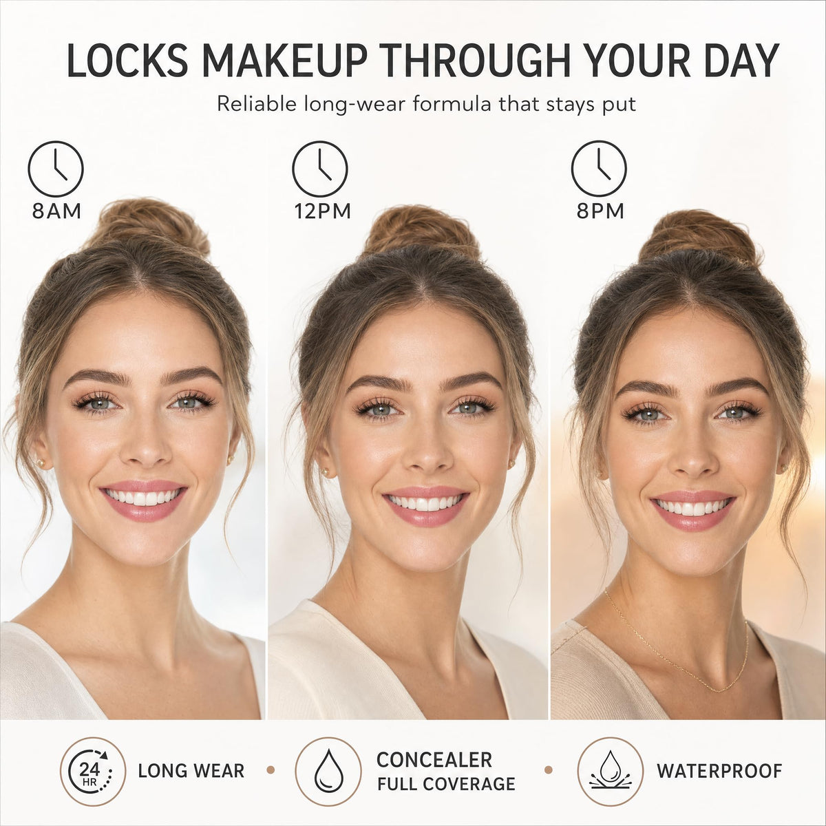 MyTend under-eye application showing coverage and smooth finish
