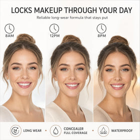 MyTend under-eye application showing coverage and smooth finish