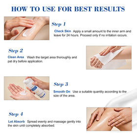 MyTend used on elbow and knee to show thicker-area hydration and brightening