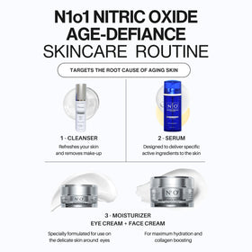 N1O1 before and after texture comparison showing refined skin look