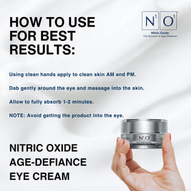 N1O1 cream on fingertip ready for gentle application and control