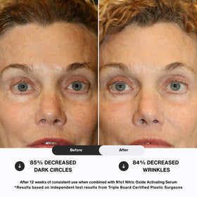 N1O1 ingredients label with peptides and nitric oxide highlighted benefits