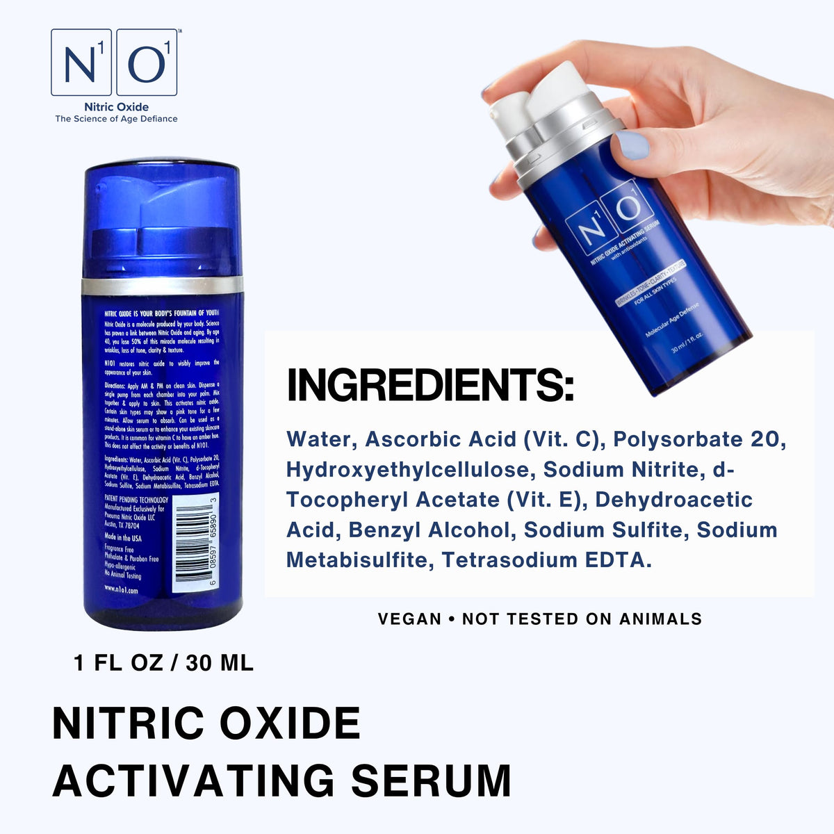 N1O1 in evening routine showing nightly hydration and recovery