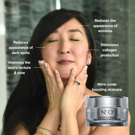 N1O1 open moisturizer showing rich cream texture for smooth application