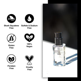 N4 size comparison hand holding bottle to show 2.0 oz travel-friendly benefit