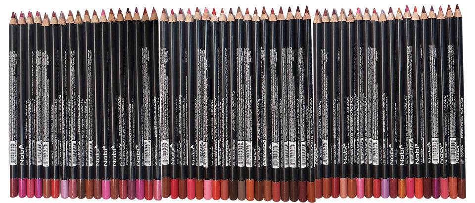 Nabi front pack displaying 54 lip liners and value of bulk set