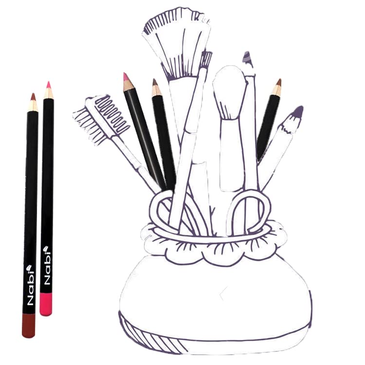 Nabi pencils beside a ruler showing compact size and easy storage