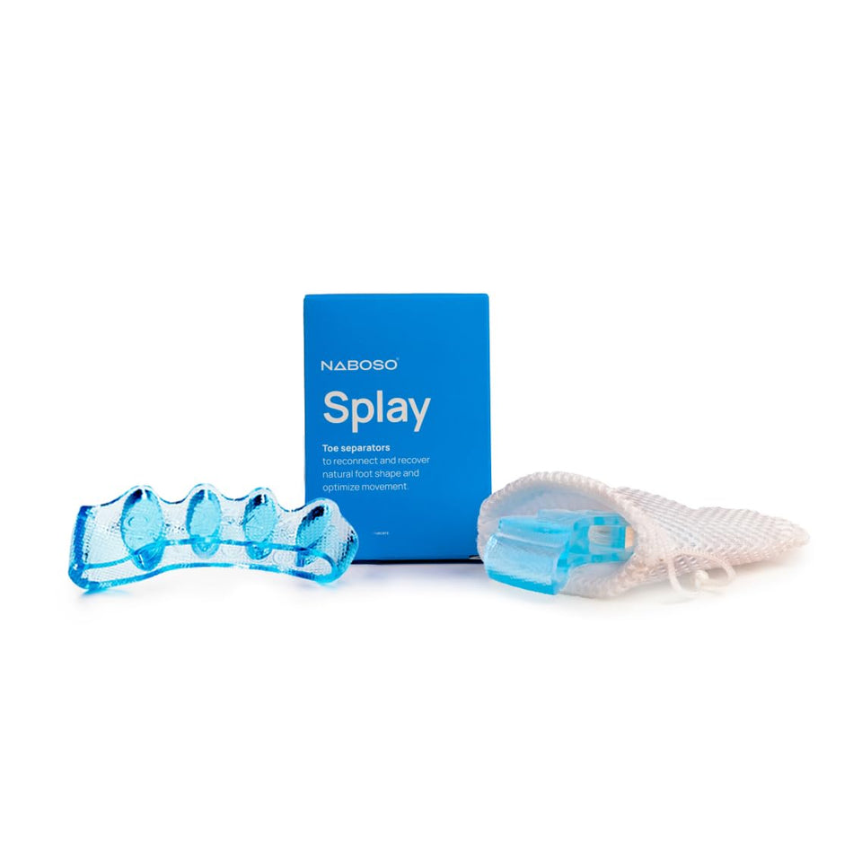 NABOSO Splay 2.0 front packaging showing blue gel pair and brand
