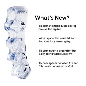 NABOSO clear gel top view displaying full spacer shape and comfortable fit benefit