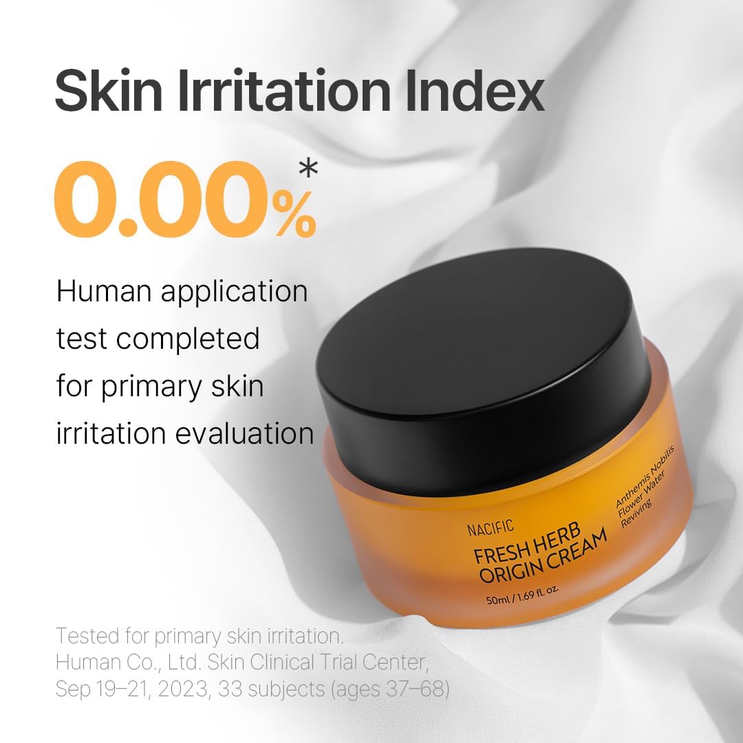 NACIFIC cream being applied on hand demonstrating quick absorption benefit