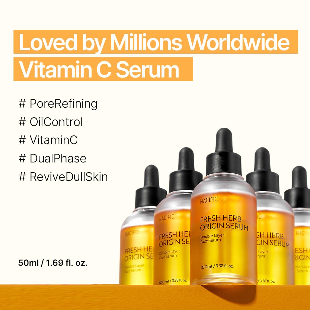 NACIFIC serum dispensed from open cap demonstrating easy application benefit