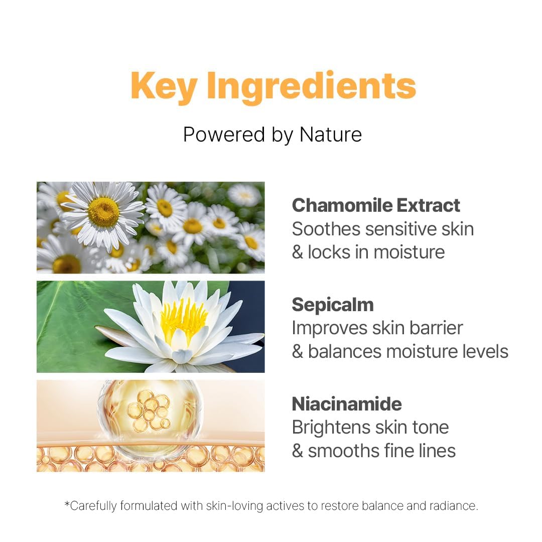 NACIFIC ingredients panel showing Sepicalm and vitamin B benefits