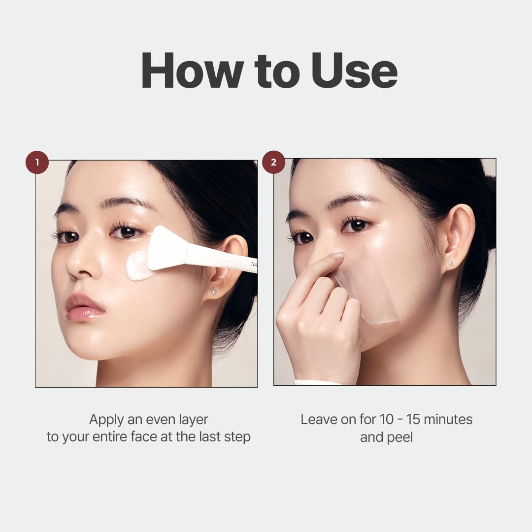 NACIFIC before and after comparison illustrating reduced pores and smoother skin