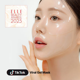 NACIFIC open hydrogel mask on hand demonstrating thin transparent sheet and easy application