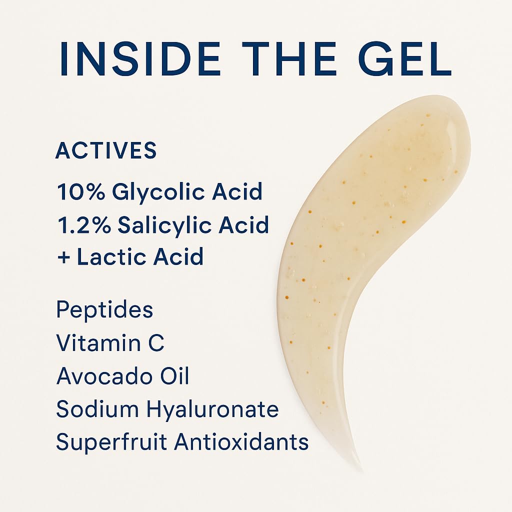 NAELI close-up gel consistency revealing exfoliating texture benefit smoothness