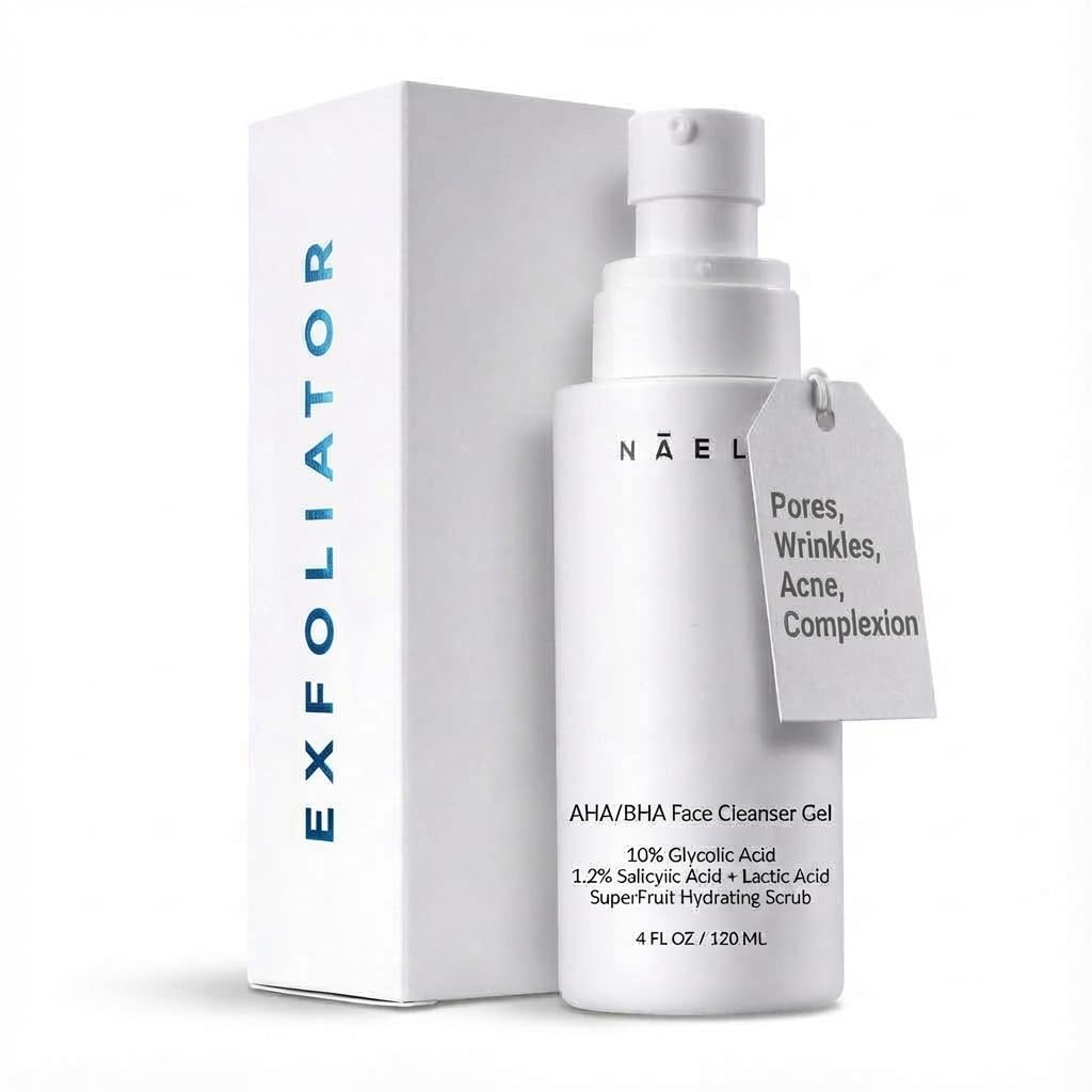 NAELI front packaging showing 4 oz bottle and clean design benefit clarity
