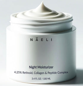 NAELI front packaging showing label and benefits for nightly renewal