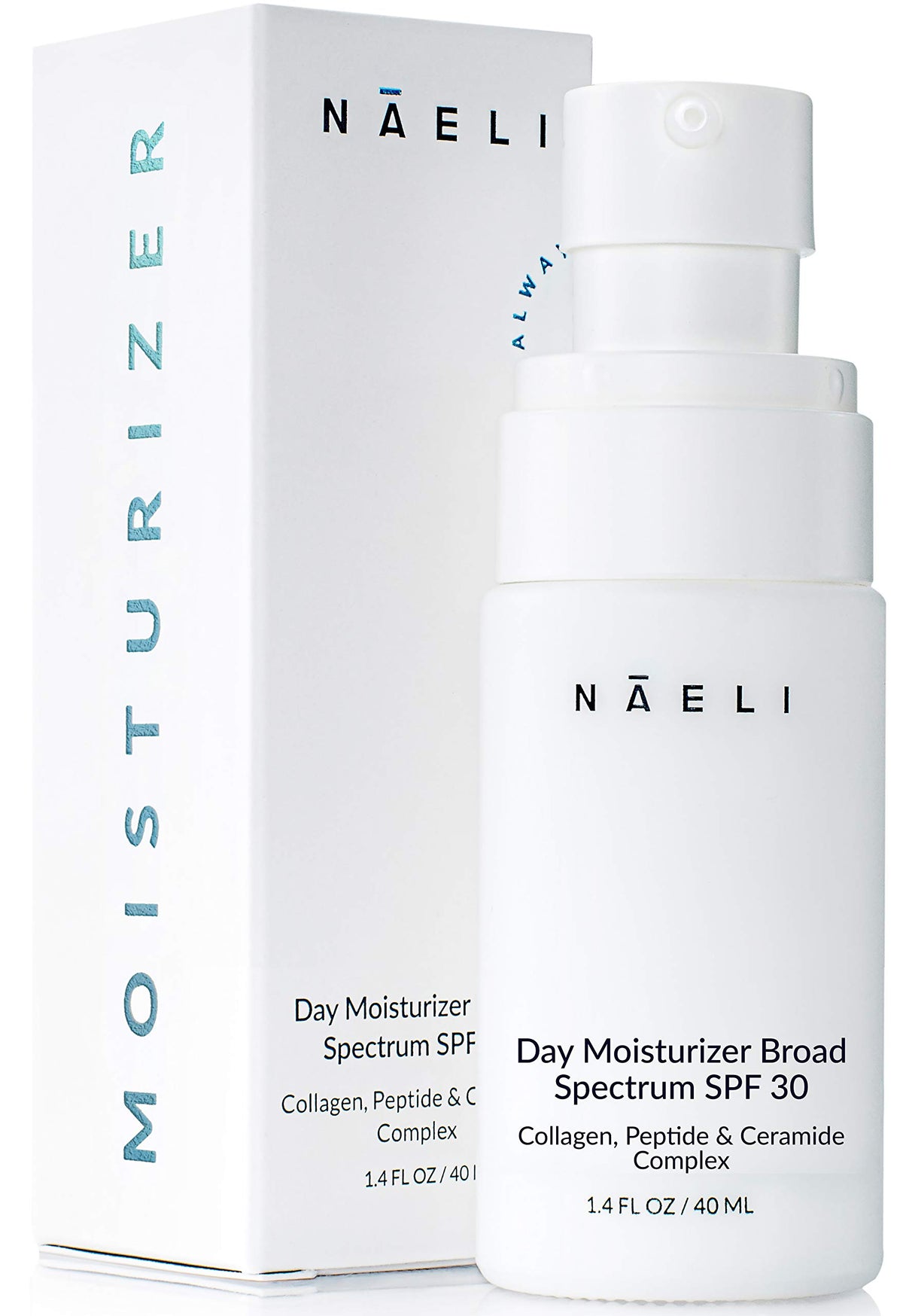 NAELI front packaging showing SPF 30 and lotion benefits