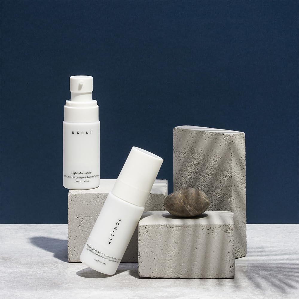 NAELI applied to neck and face showing targeted firming and smoothing benefit