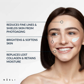 NAELI tube open with cream dispensing for quick application