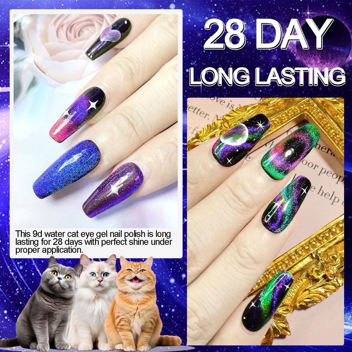 NAIL GIL black base bottle for contrast and deeper color pop