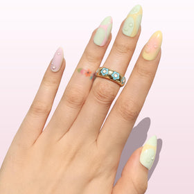 Nail Reformation 3D bubble texture detail showing raised glossy design