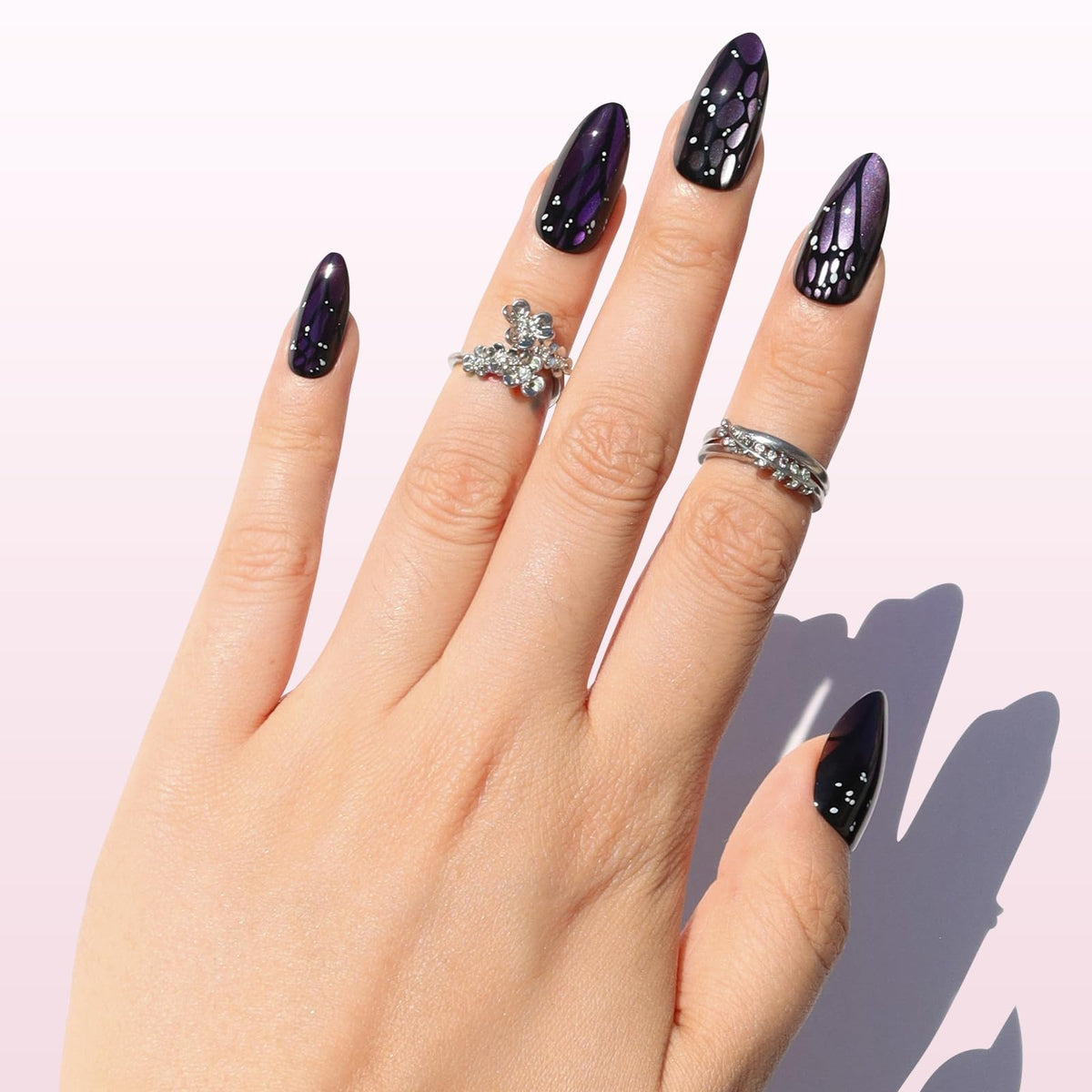 Nail Reformation butterfly wing detail offering delicate decorative flair