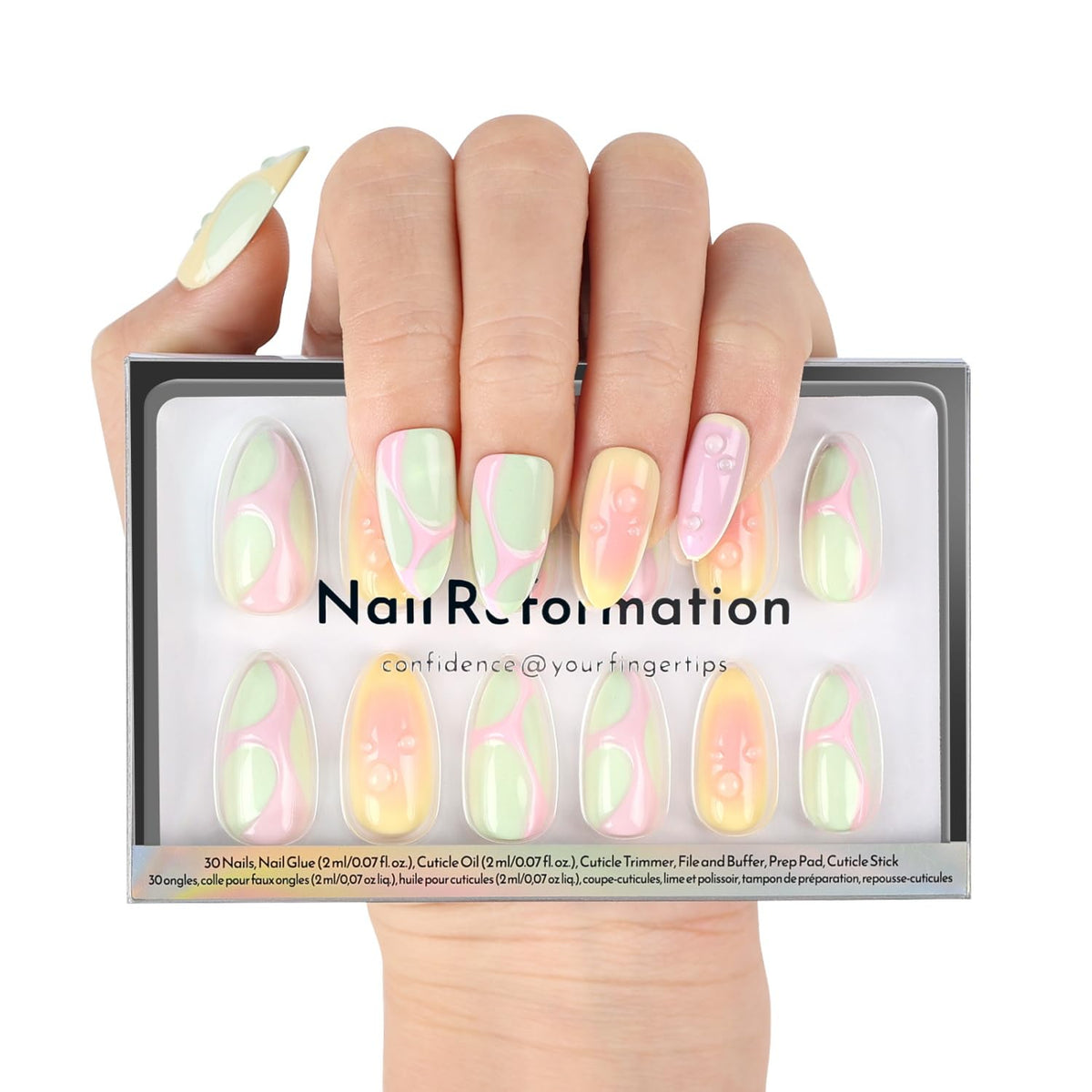 Nail Reformation front packaging showing kit contents and vibrant colors