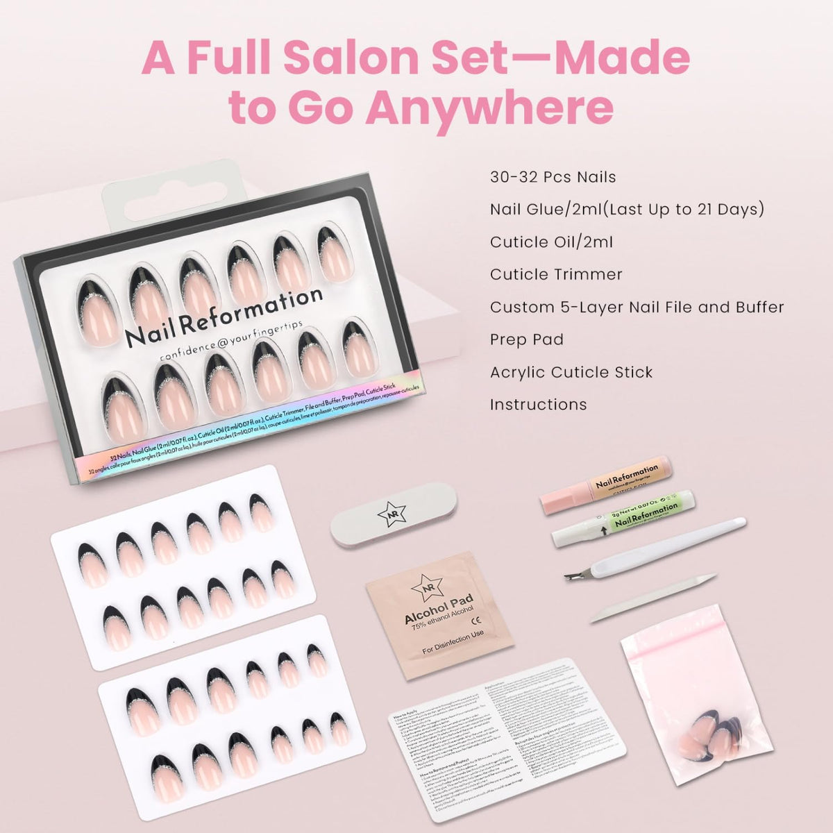 Nail Reformation reuse and storage demo demonstrating easy cleaning and repeat use benefit