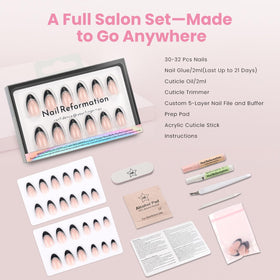 Nail Reformation reuse and storage demo demonstrating easy cleaning and repeat use benefit