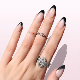 Nail Reformation side view highlighting short almond shape and bend-resistant profile