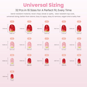 Nail Reformation in hand scale comparison to show extra-short round length
