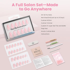 Nail Reformation gift-ready packaging in lifestyle setting for presentable gifting