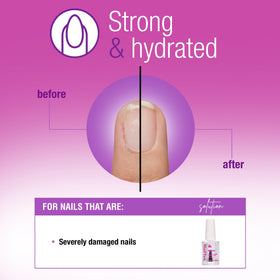 Nail Tek close-up of formula texture demonstrating smooth, lightweight hydration