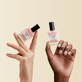 Nailberry Elegance brush stroke texture revealing smooth semi-sheer coverage and even glide