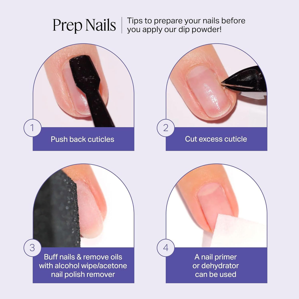Nailboo demo hand mid-application illustrating simple step-by-step dip technique