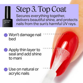 Nailboo finished nails with glossy shine demonstrating high-gloss protective top coat result