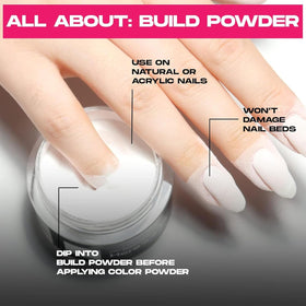 nailboo kit in use during dipping step for easy at-home application