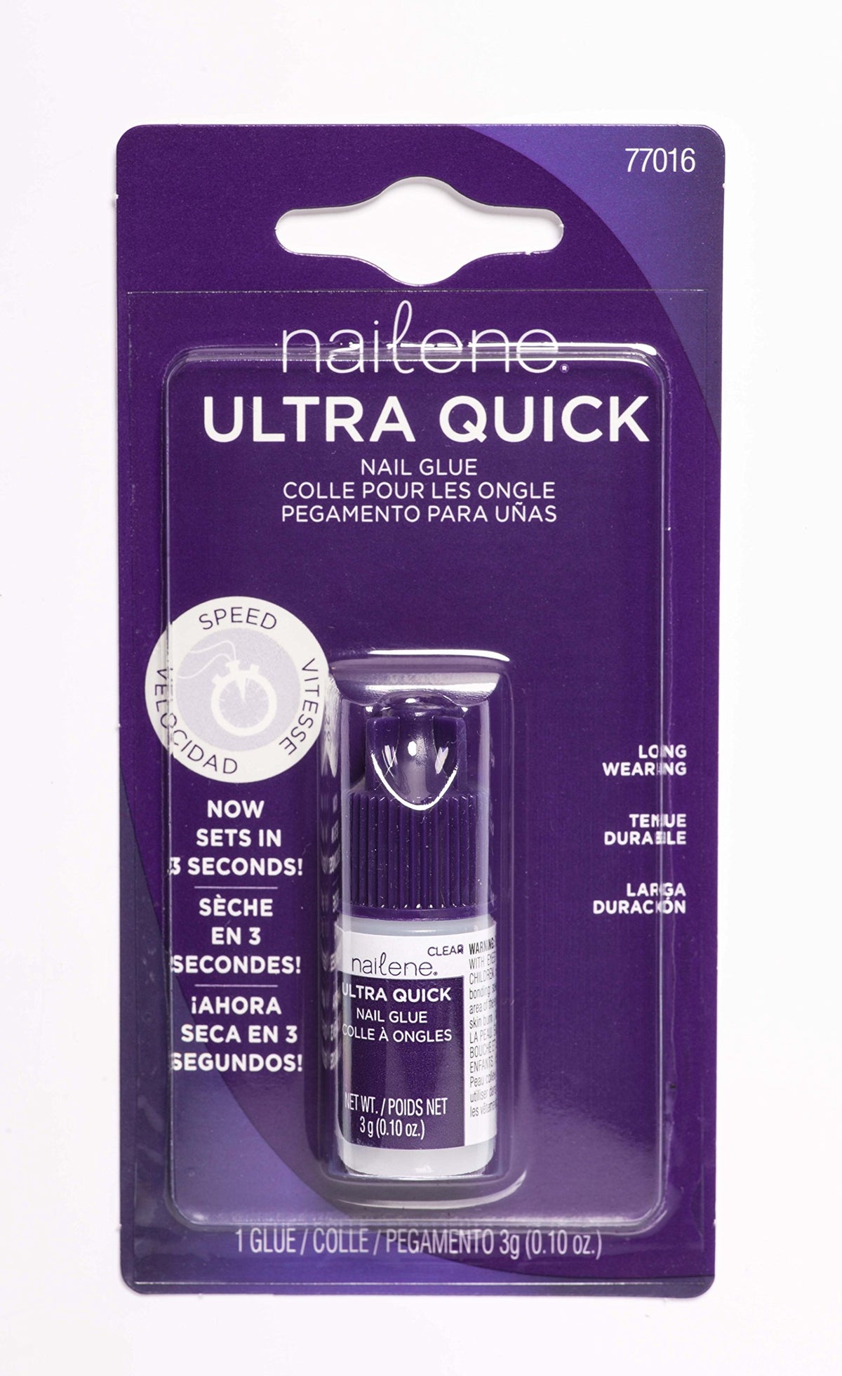 Nailene tube label and instructions visible to ensure correct safe use