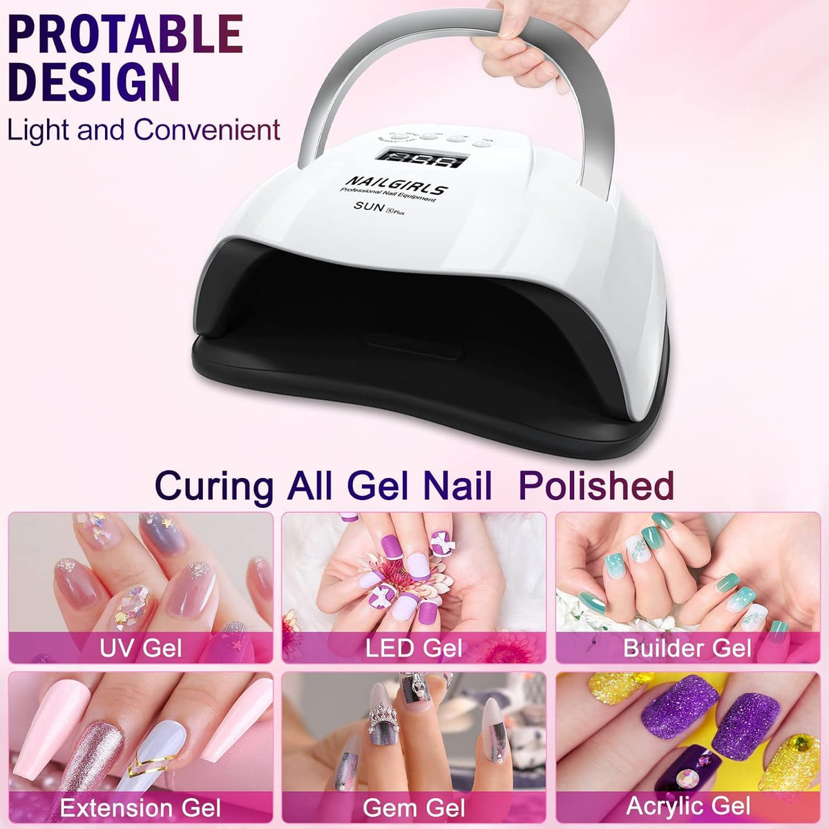 NAILGIRLS curing toenails with extra clearance for comfortable pedicures