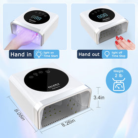 NAILGIRLS clear LCD and timer buttons providing simple control and visible settings