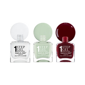 Nails Inc glossy finish close-up highlighting reflective gel-like shine